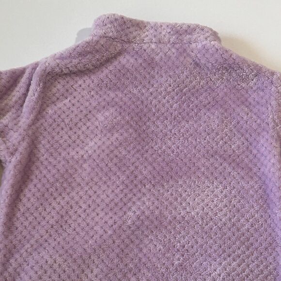 Columbia Fire Side Jacket Girls L Purple/ Lavender Full Zip Fleece Mock Neck - Picture 7 of 15